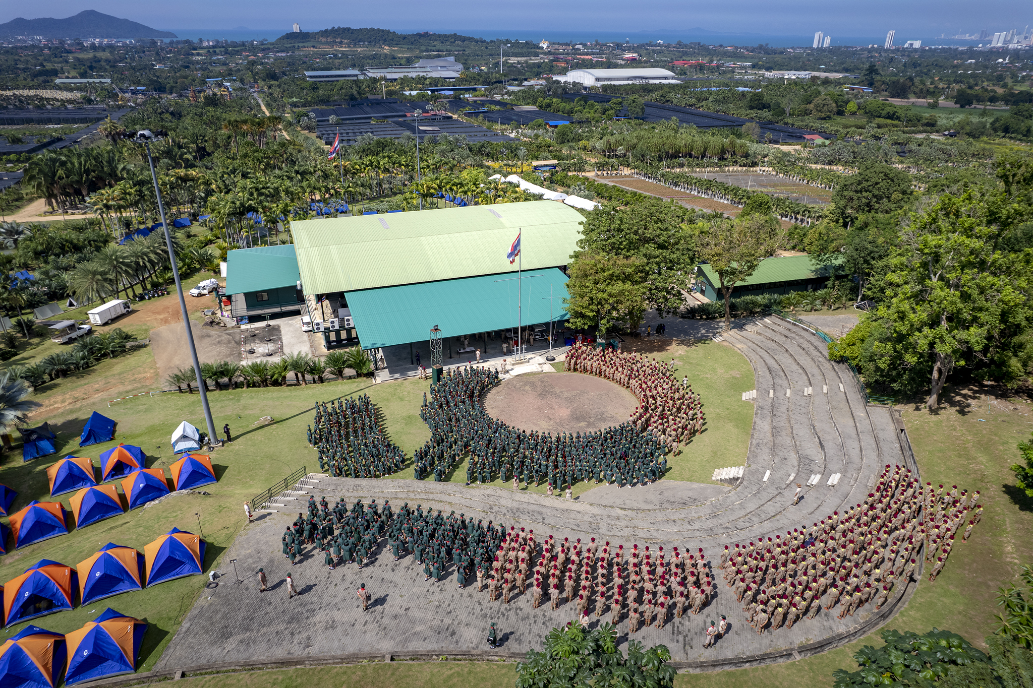 กิจกรรมเข้าค่ายลูกเสือ-เนตรนารี โรงเรียนสวนกุหลาบวิทยาลัย จ.ชลบุรี และ จ. สระบุรี จำนวน 1,300 คน
